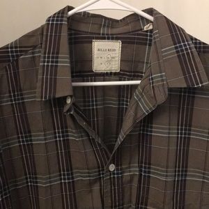 Billy Reid plaid button down. XL. EUC